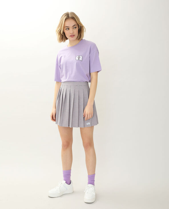 T-shirt brodé violet - Pimkie