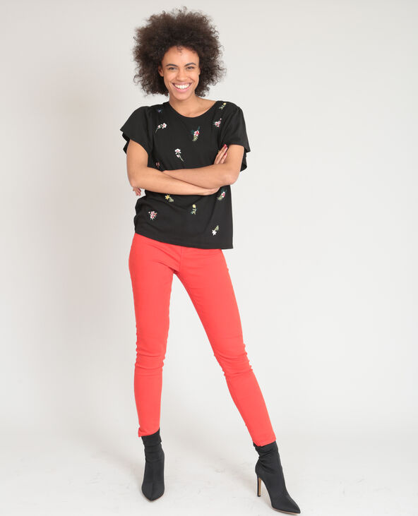 Jegging taille haute rouge - Pimkie