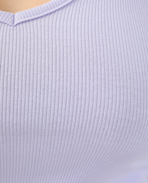 Débardeur côtelé violet - Pimkie
