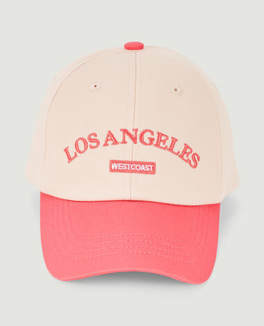 Casquette bicolore avec broderie orange - Pimkie