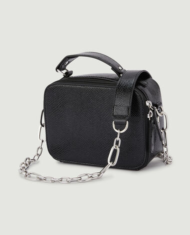 Sac boxy avec bandoulière grosse chaîne noir - Pimkie