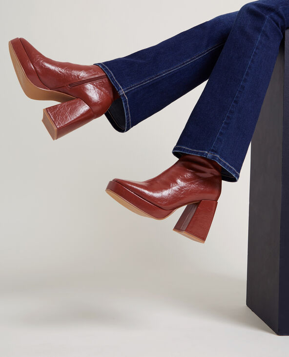 Boots talons carrés on sale