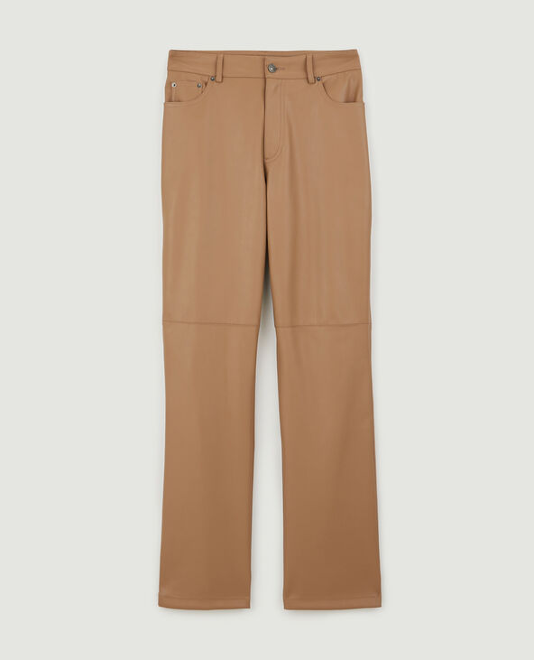 Pantalon simili cuir camel - Pimkie