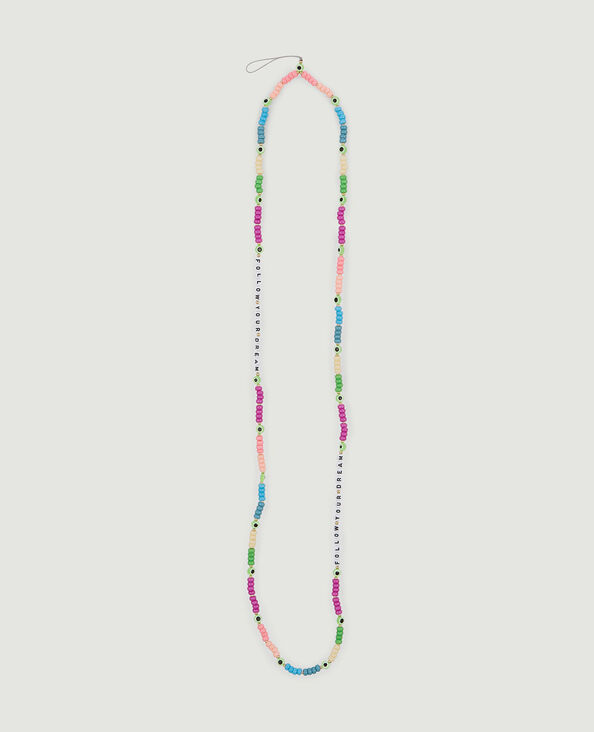 Bandoulière perles pour téléphone violet - Pimkie
