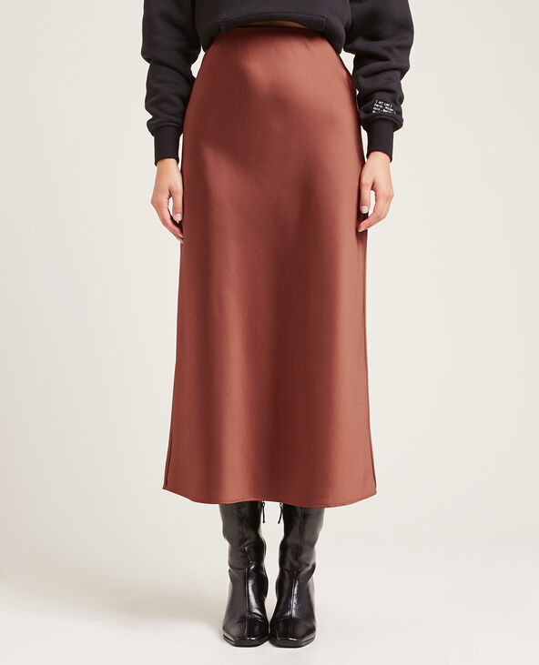 Jupe en on sale satin longue