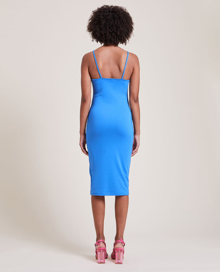 Robe midi moulante bleu - Pimkie