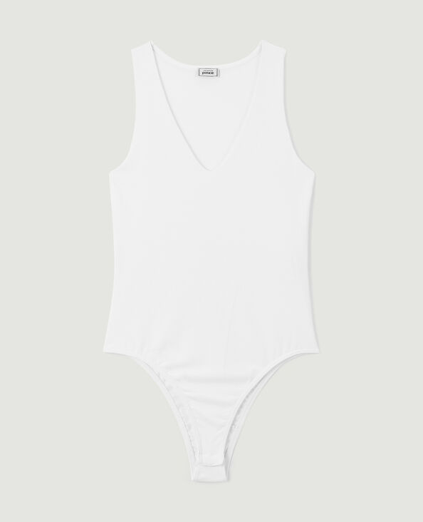 Body col V blanc - Pimkie