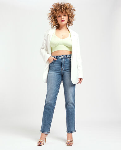 Jean droit stretch bleu - Pimkie