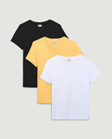 Lot de 3 t-shirts basiques manches courtes orange - Pimkie