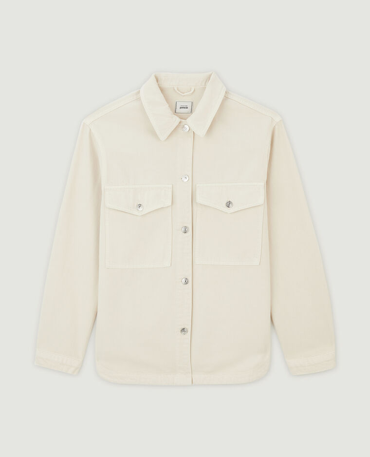 Surchemise en coton épais blanc - Pimkie