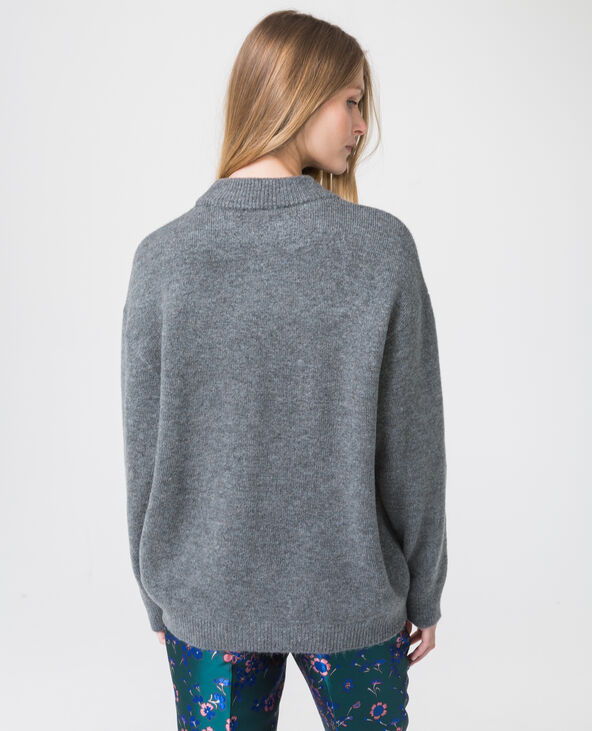 Pull oversized gris chiné - Pimkie