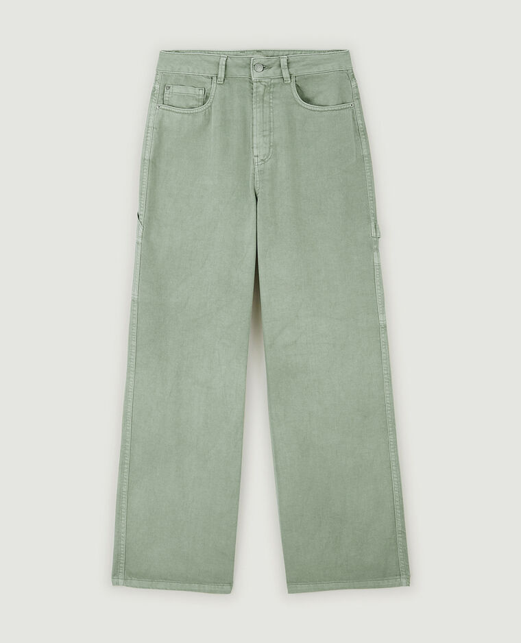 Jean cargo large vert de gris - Pimkie