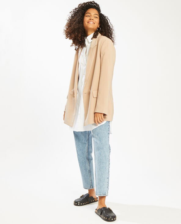 Veste blazer oversize taupe - Pimkie