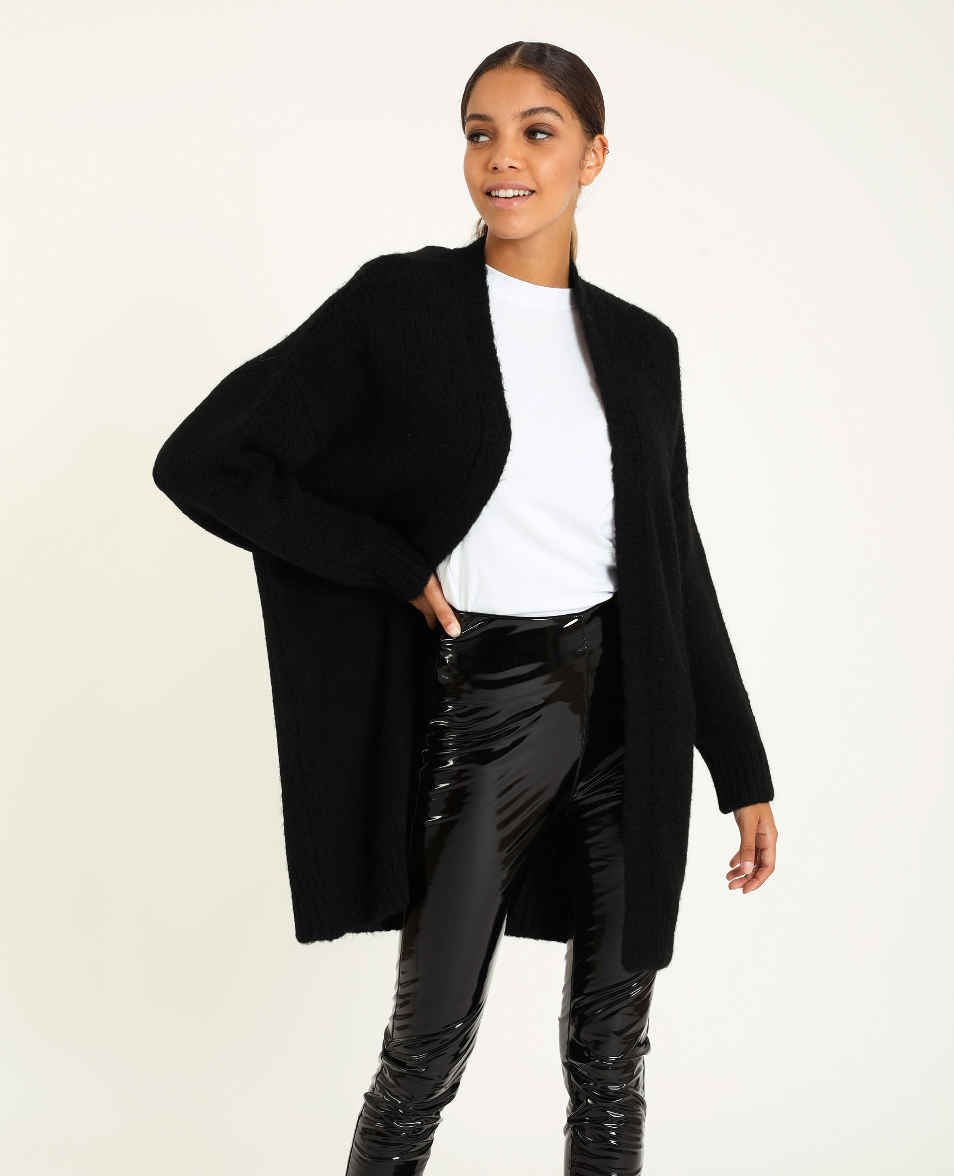 Grand gilet noir - 408327899A08 | Pimkie