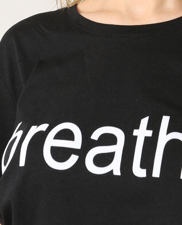 T-shirt Breathe noir - Pimkie