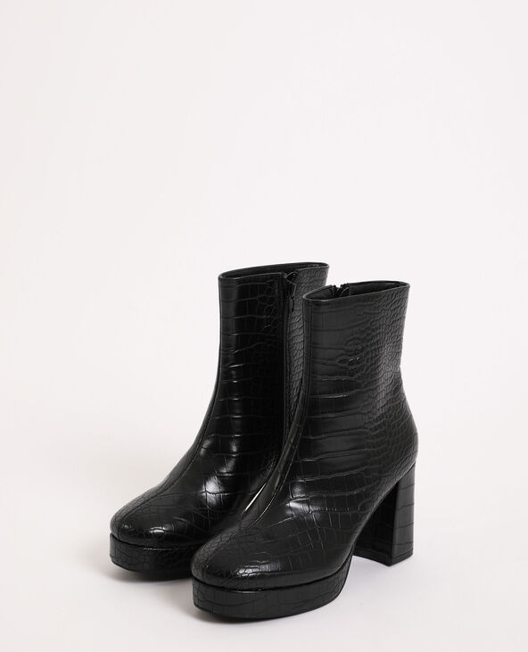 Boots plateforme noir - Pimkie