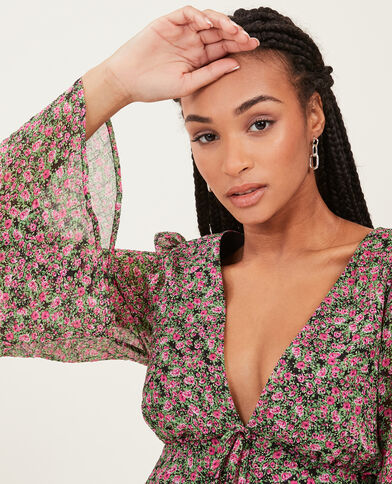 Blouse en tissu léger rose - Pimkie