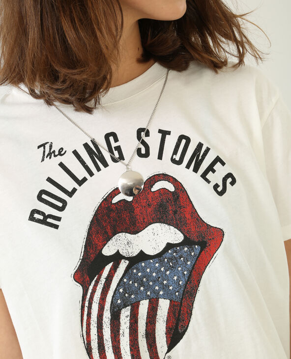 T-shirt Rolling Stones blanc - Pimkie