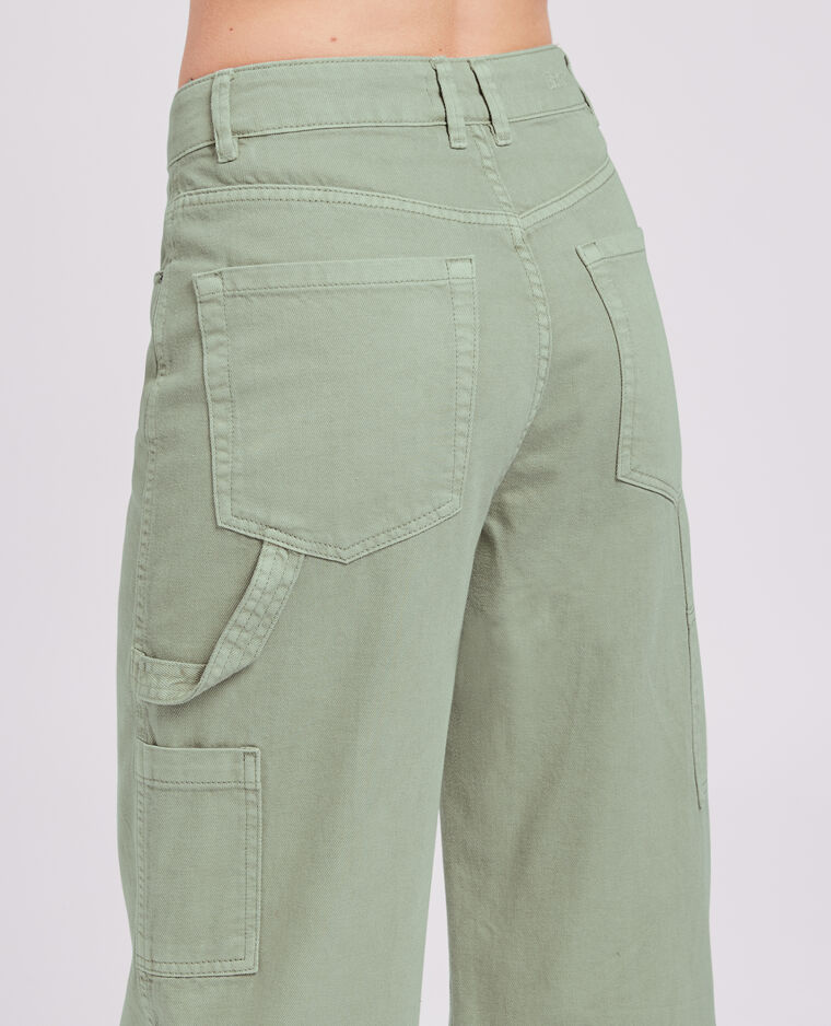 Jean cargo large vert de gris - Pimkie