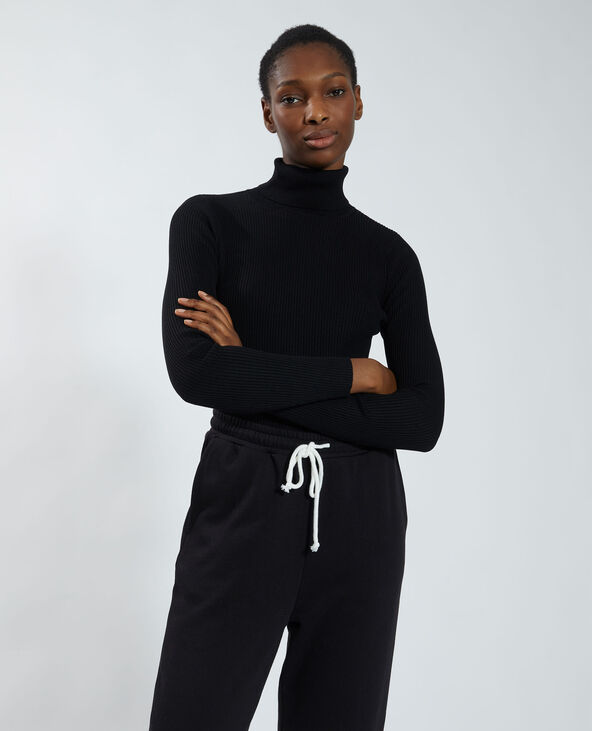 Col roulé sales noir zara