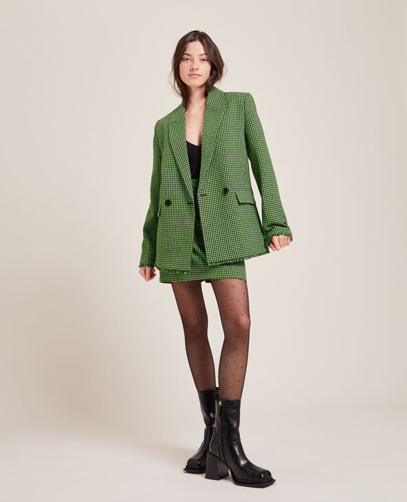 Veste blazer tweed noir - Pimkie