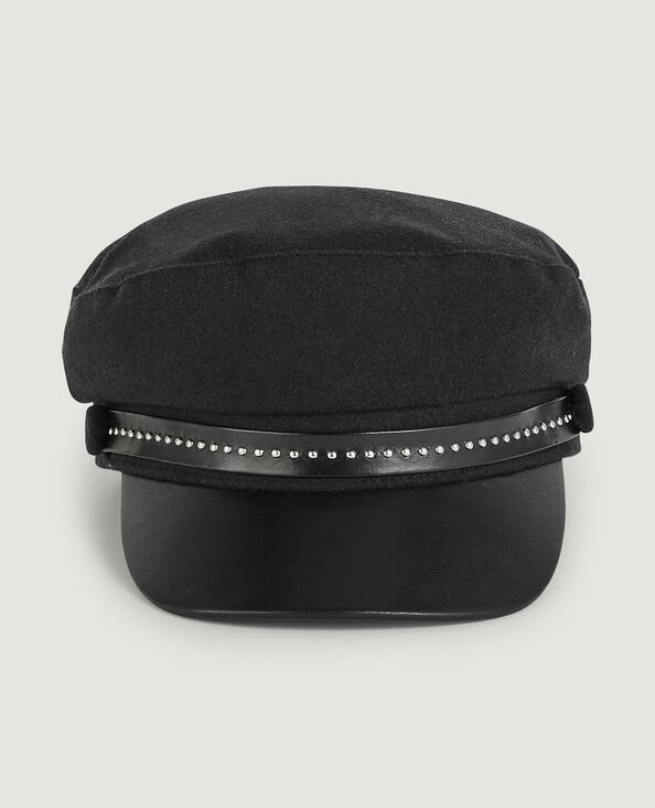 Casquette de marin cloutée noir - Pimkie