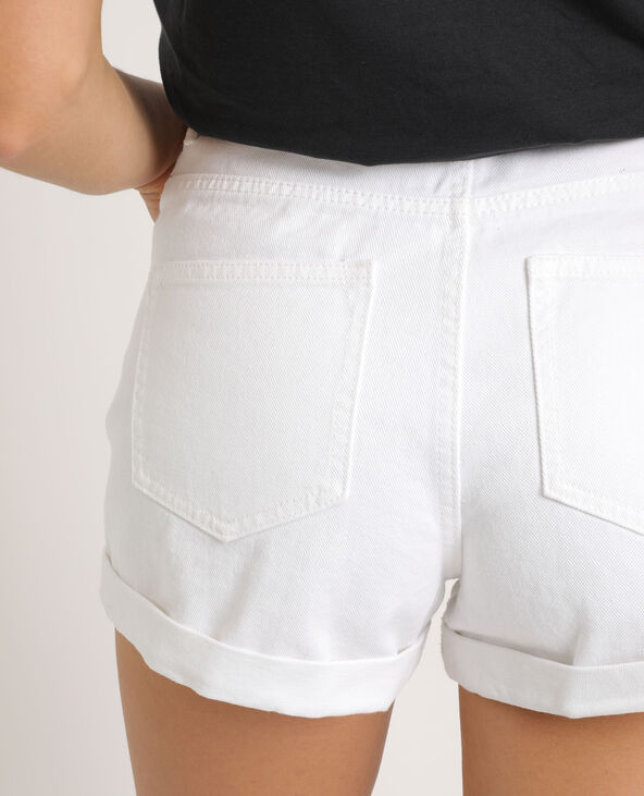 Short en jean mom blanc - Pimkie