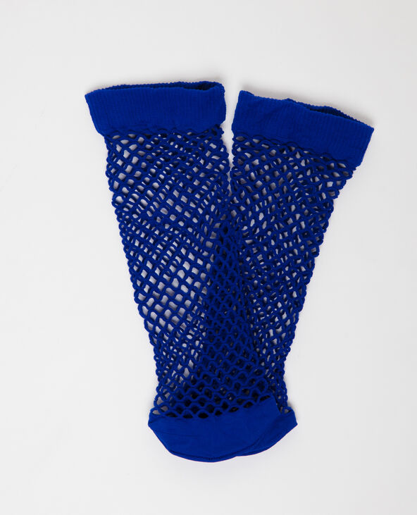Chaussettes résille bleu marine - Pimkie