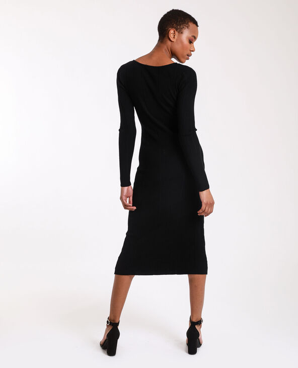 Robe noire on sale maille