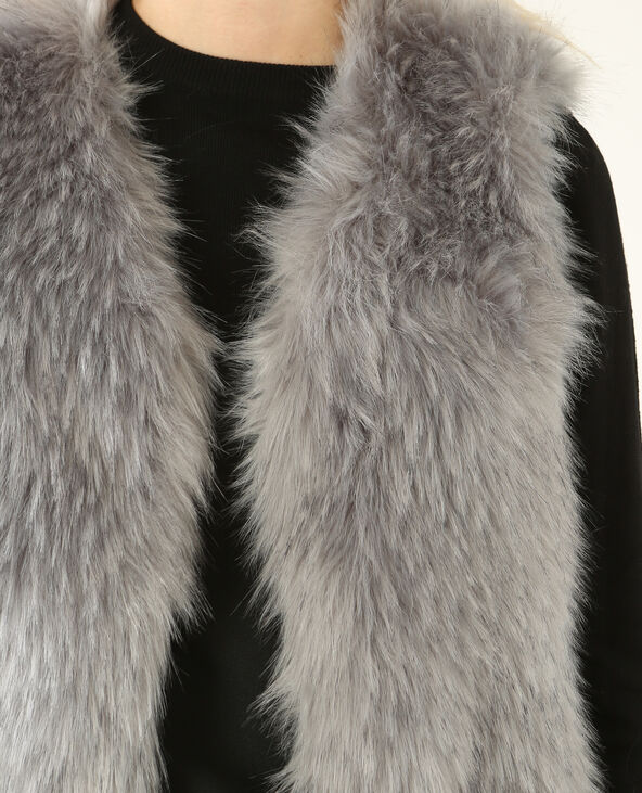 Gilet sans sales manche imitation fourrure