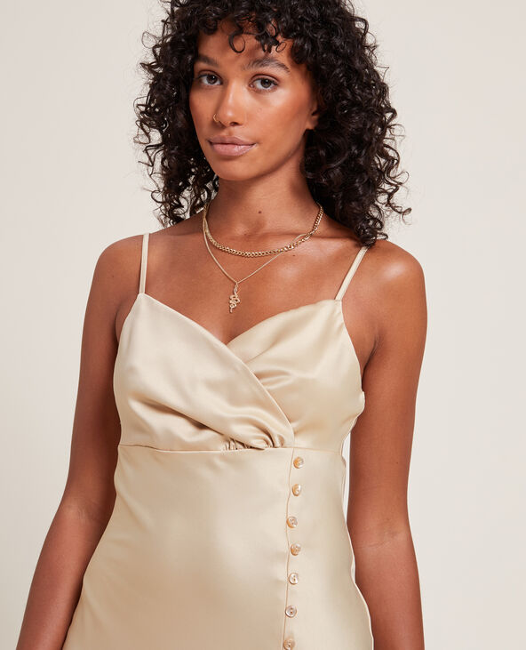 Robe cache coeur beige deals