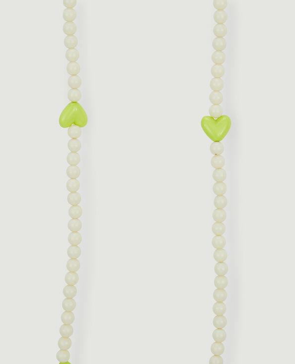 Bandoulière perles pour téléphone blanc - Pimkie