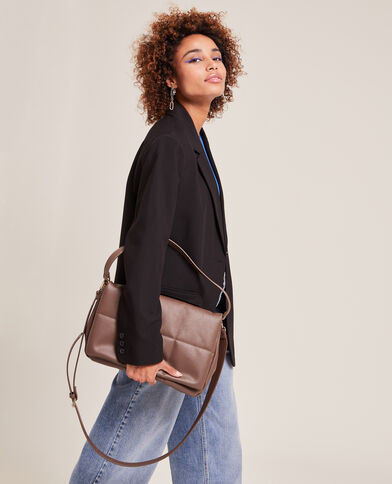 Sac simili matelassé brun - Pimkie