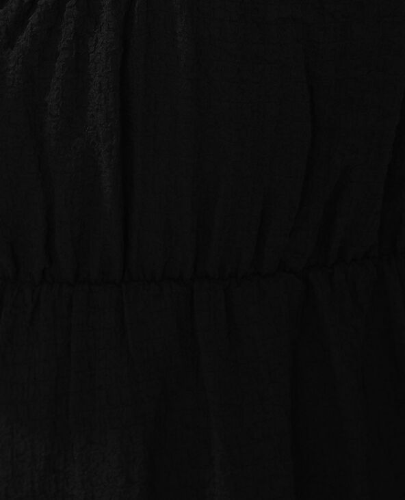 Robe longue gaufrée noir - Pimkie