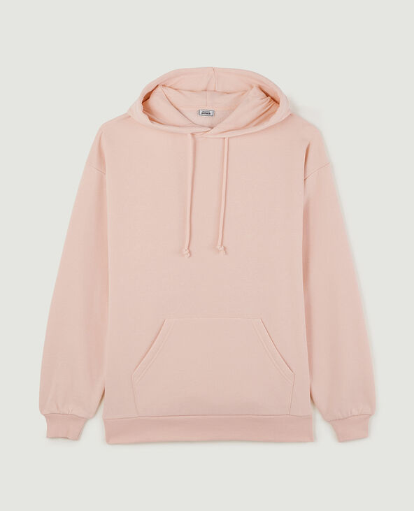 Sweat capuche oversize rose clair - Pimkie