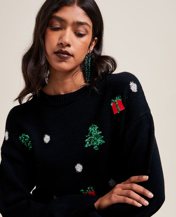 Pull de noel online femme sequin