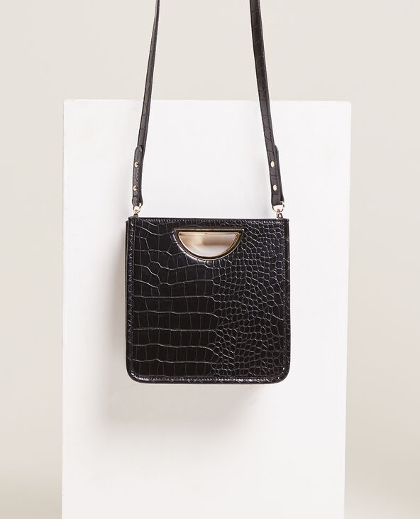 Sac à hotsell main rigide noir