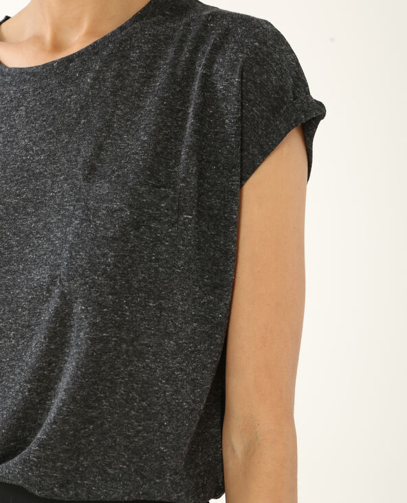 T-shirt à manches courtes gris chiné - Pimkie