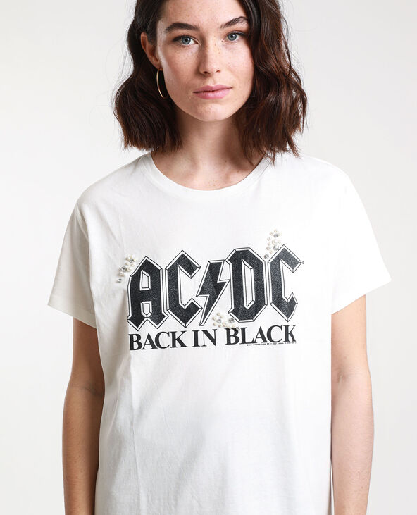 T-shirt AC/DC blanc - Pimkie