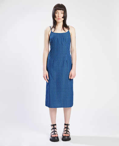 Robe chemise maille transparente bleu - Pimkie