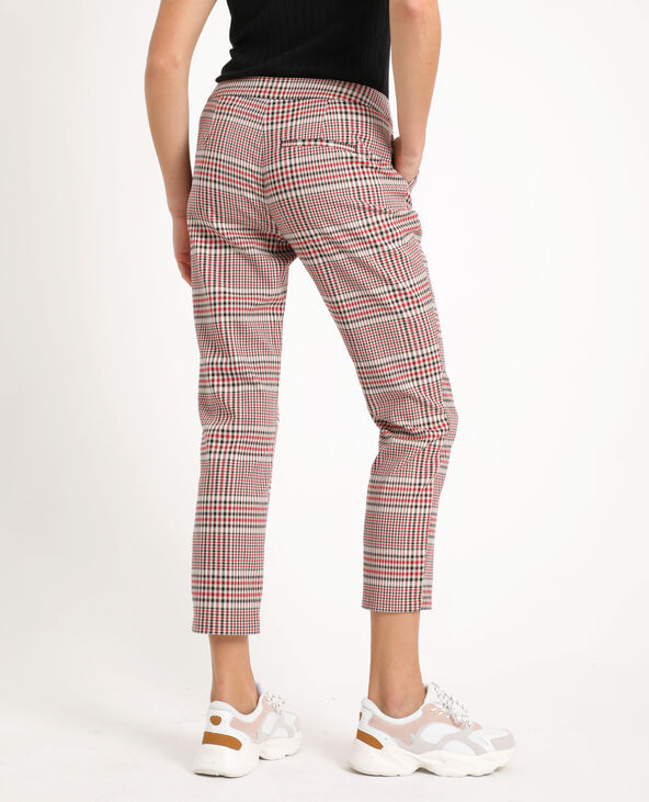 Pantalon cigarette a carreaux best sale