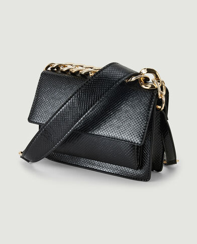 Sac boxy poignée chaînette noir - Pimkie