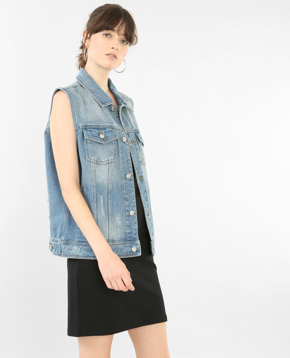 Veste en jean sans manches