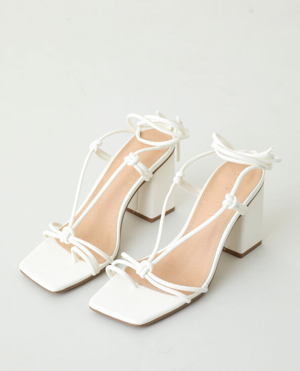 Sandales talons avec lacets Pimkie