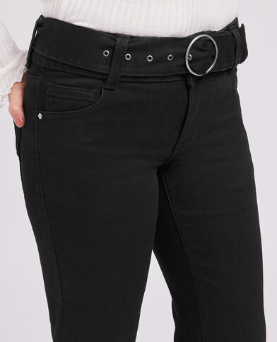 Jean évasé à ceinture noir - Pimkie