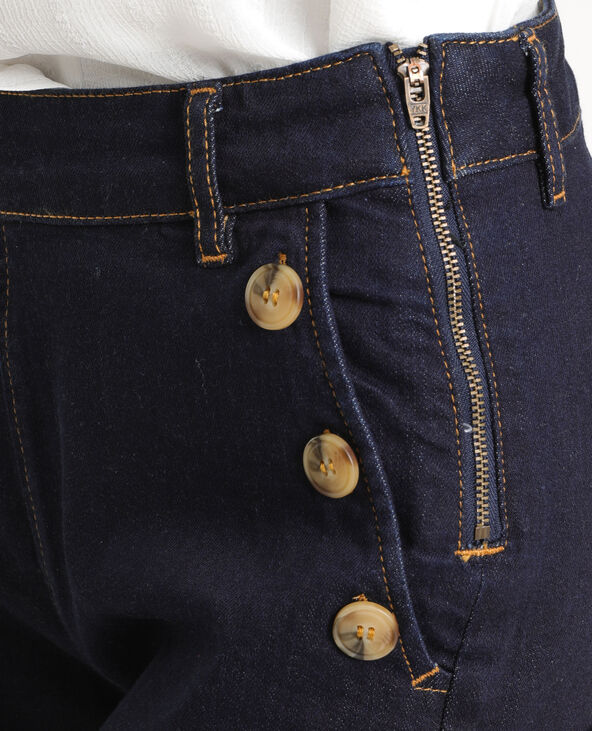 Short en jean boutonné bleu - Pimkie