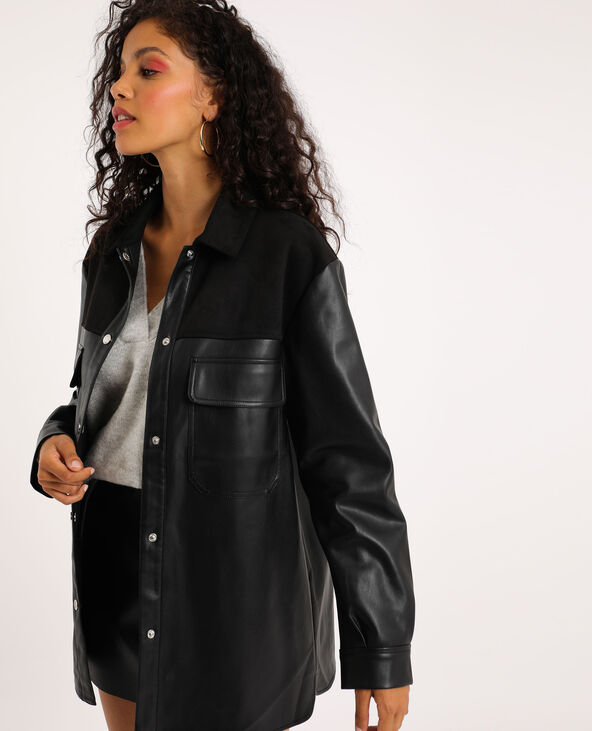 Veste longue en cuir store