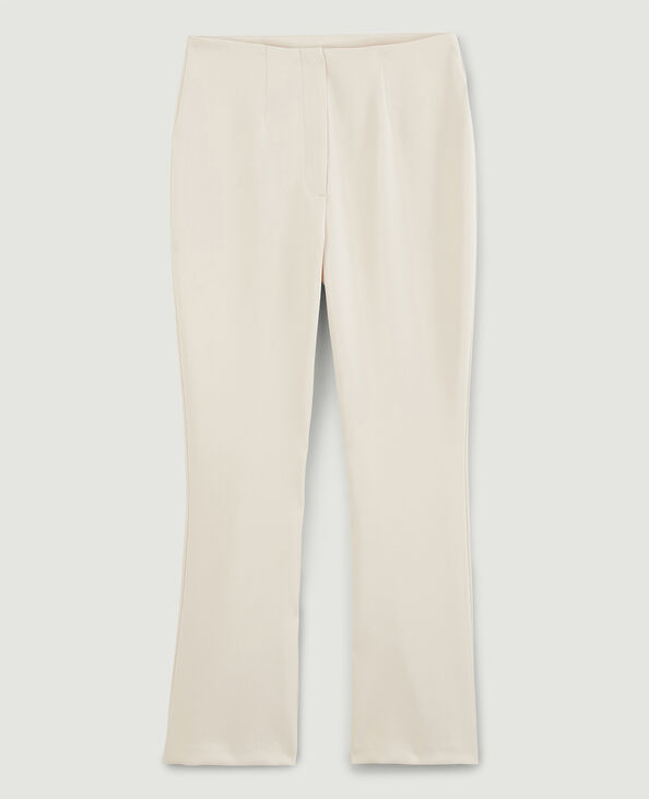Pantalon flare cropped SMALL beige - Pimkie