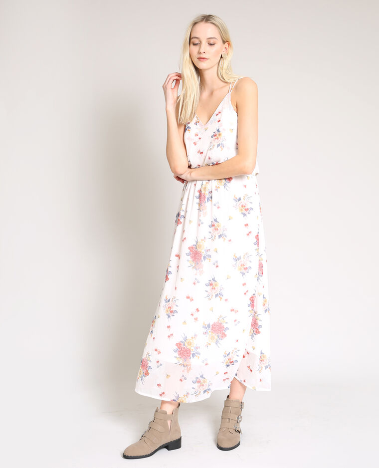 Fleurige Lange Jurk Wit 780901912e2a Pimkie