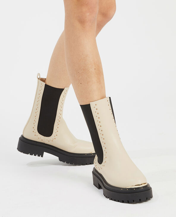 Boots chelsea clous dor s